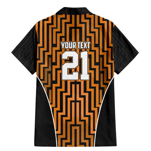 Custom Basketball New Zealand Family Matching Mermaid Dress and Hawaiian Shirt Gold Maori Ta Moko Indigenous - Aussie Hoodie