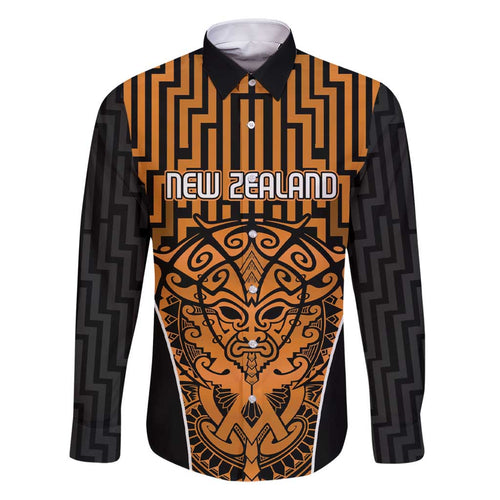 Custom Basketball New Zealand Family Matching Short Sleeve Bodycon Dress and Hawaiian Shirt Gold Maori Ta Moko Indigenous - Aussie Hoodie