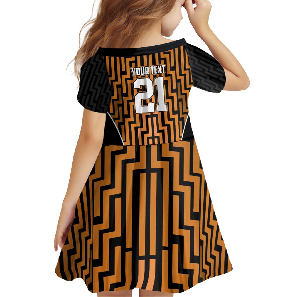 Custom Basketball New Zealand Family Matching Summer Maxi Dress and Hawaiian Shirt Gold Maori Ta Moko Indigenous - Aussie Hoodie