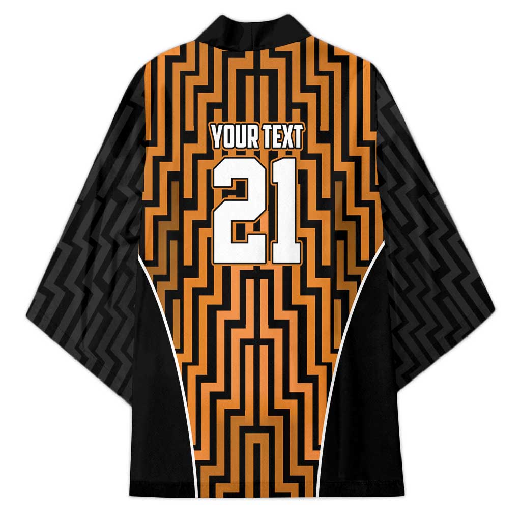 Custom Basketball New Zealand Kimono Gold Maori Ta Moko Indigenous - Aussie Hoodie