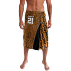 Custom Basketball New Zealand Lavalava Gold Maori Ta Moko Indigenous - Aussie Hoodie