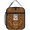 Custom Basketball New Zealand Lunch Bag Gold Maori Ta Moko Indigenous