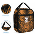 Custom Basketball New Zealand Lunch Bag Gold Maori Ta Moko Indigenous