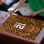 Custom Basketball New Zealand Puzzle Gold Maori Ta Moko Indigenous - Aussie Hoodie