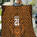 Custom Basketball New Zealand Quilt Gold Maori Ta Moko Indigenous - Aussie Hoodie