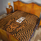 Custom Basketball New Zealand Quilt Gold Maori Ta Moko Indigenous - Aussie Hoodie