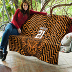 Custom Basketball New Zealand Quilt Gold Maori Ta Moko Indigenous - Aussie Hoodie