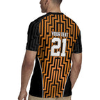 Custom Basketball New Zealand Rugby Jersey Gold Maori Ta Moko Indigenous - Aussie Hoodie