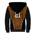 Custom Basketball New Zealand Sherpa Hoodie Gold Maori Ta Moko Indigenous - Aussie Hoodie