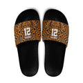 Custom Basketball New Zealand Slide Sandals Gold Maori Ta Moko Indigenous - Aussie Hoodie