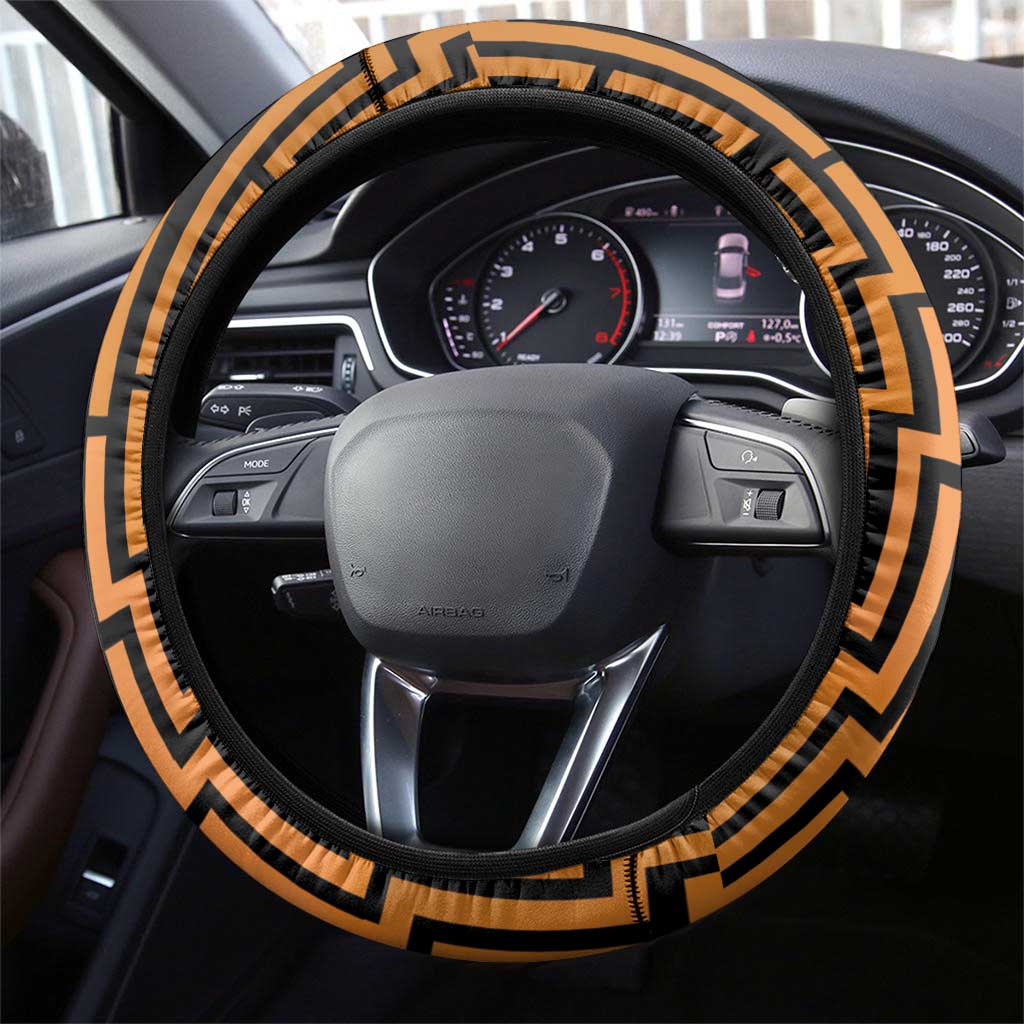 Basketball New Zealand Steering Wheel Cover Gold Maori Ta Moko Indigenous - Aussie Hoodie