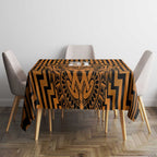 Custom Basketball New Zealand Tablecloth Gold Maori Ta Moko Indigenous - Aussie Hoodie