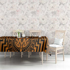Custom Basketball New Zealand Tablecloth Gold Maori Ta Moko Indigenous - Aussie Hoodie