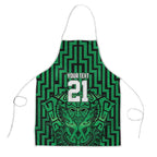Custom Basketball New Zealand Apron Green Maori Ta Moko Indigenous - Aussie Hoodie