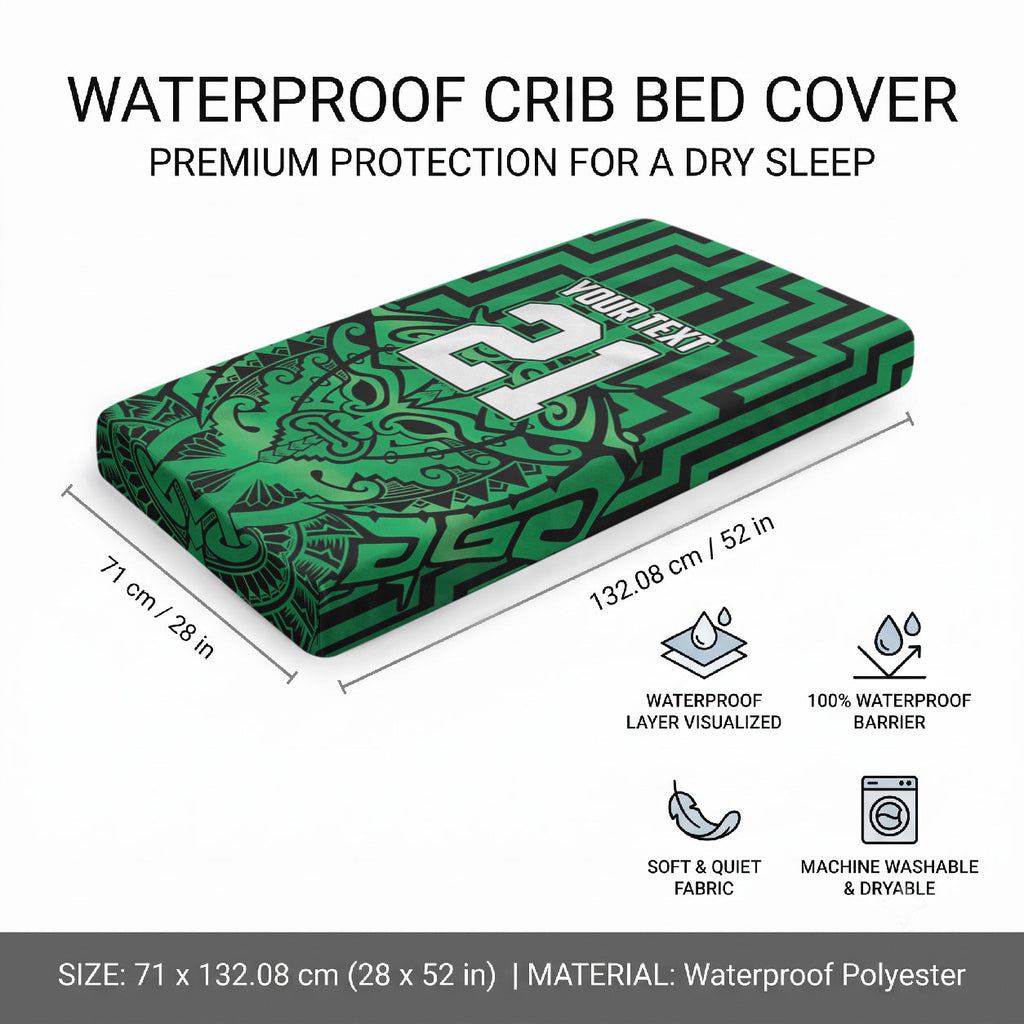Custom Basketball New Zealand Baby Bed Cover Green Maori Ta Moko Indigenous