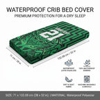 Custom Basketball New Zealand Baby Bed Cover Green Maori Ta Moko Indigenous