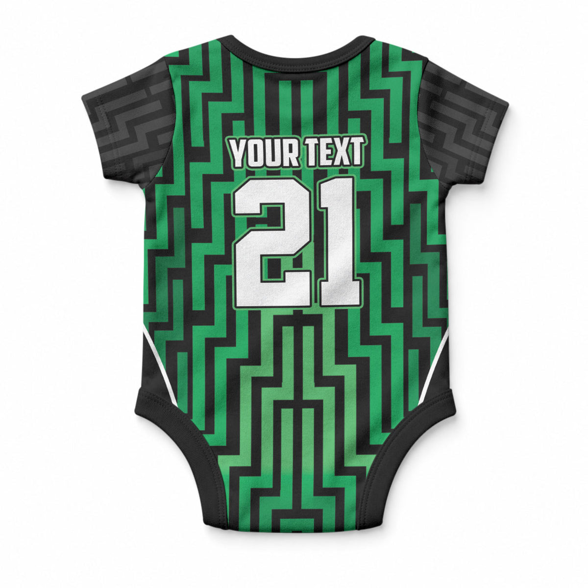 Custom Basketball New Zealand Baby Onesie Green Maori Ta Moko Indigenous