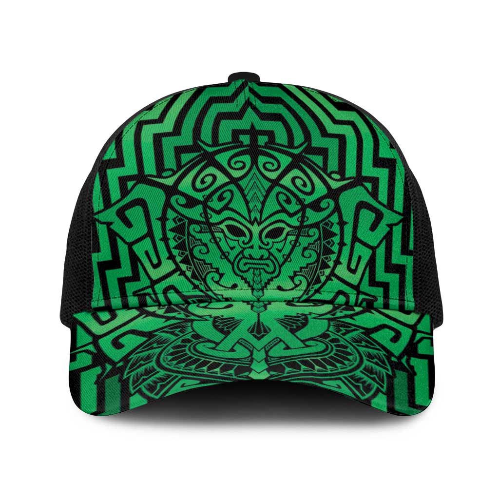Basketball New Zealand Baseball Net Cap Green Maori Ta Moko Indigenous - Aussie Hoodie