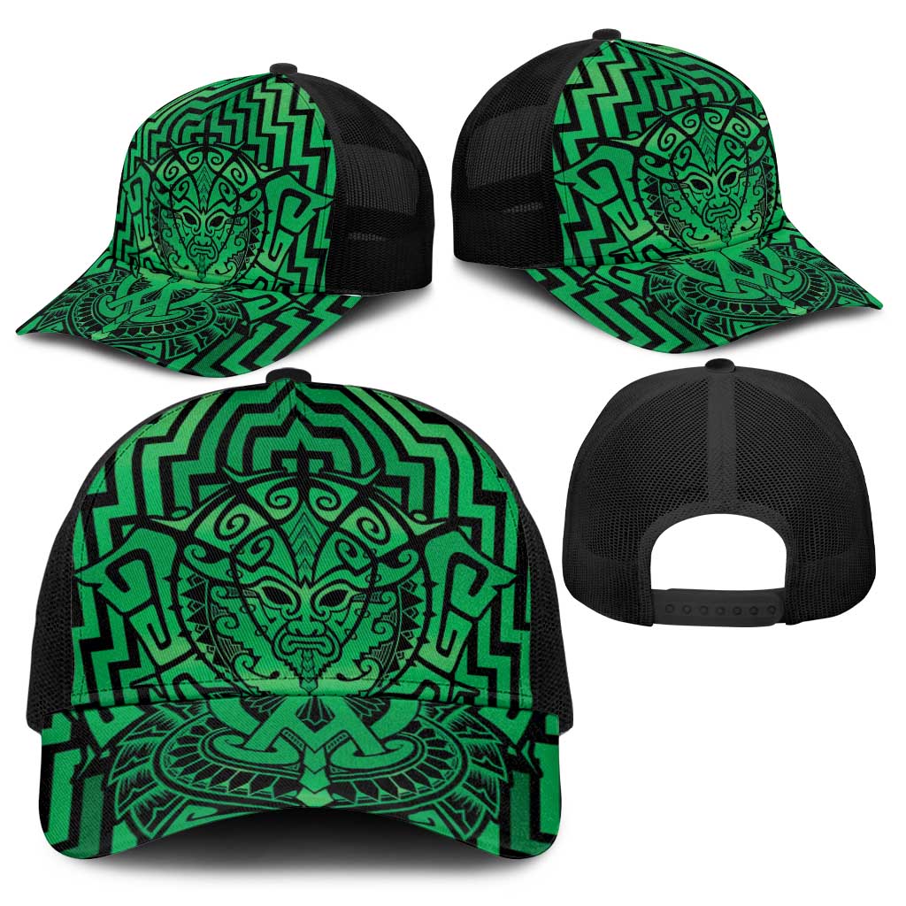 Basketball New Zealand Baseball Net Cap Green Maori Ta Moko Indigenous - Aussie Hoodie