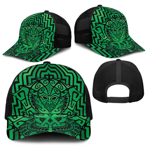 Basketball New Zealand Baseball Net Cap Green Maori Ta Moko Indigenous - Aussie Hoodie