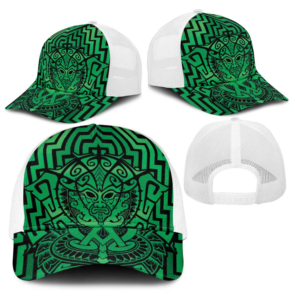 Basketball New Zealand Baseball Net Cap Green Maori Ta Moko Indigenous - Aussie Hoodie