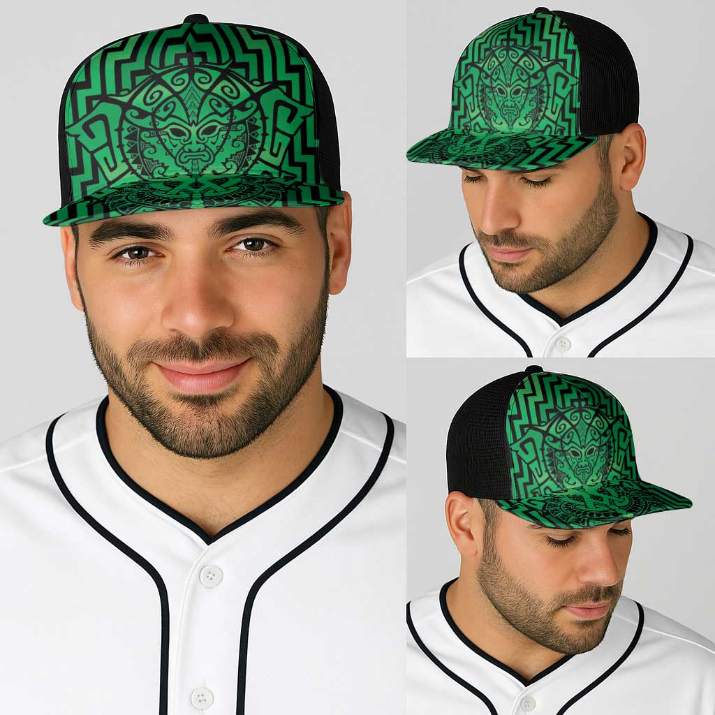 Basketball New Zealand Baseball Net Cap Green Maori Ta Moko Indigenous - Aussie Hoodie