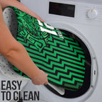 Custom Basketball New Zealand Bathroom Set Green Maori Ta Moko Indigenous - Aussie Hoodie