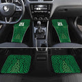 Custom Basketball New Zealand Car Mats Green Maori Ta Moko Indigenous - Aussie Hoodie