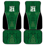 Custom Basketball New Zealand Car Mats Green Maori Ta Moko Indigenous - Aussie Hoodie