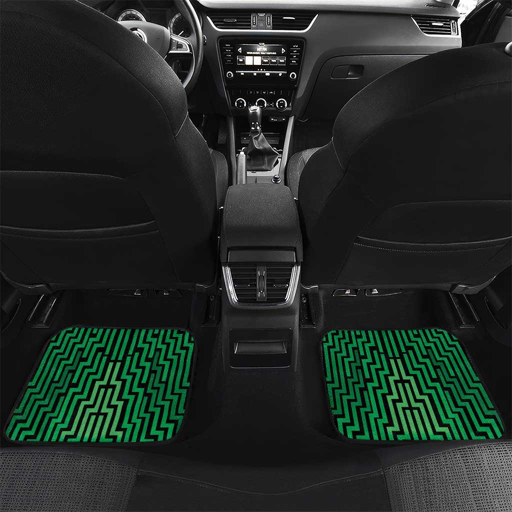 Custom Basketball New Zealand Car Mats Green Maori Ta Moko Indigenous - Aussie Hoodie