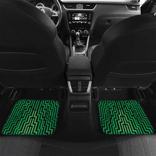 Custom Basketball New Zealand Car Mats Green Maori Ta Moko Indigenous - Aussie Hoodie