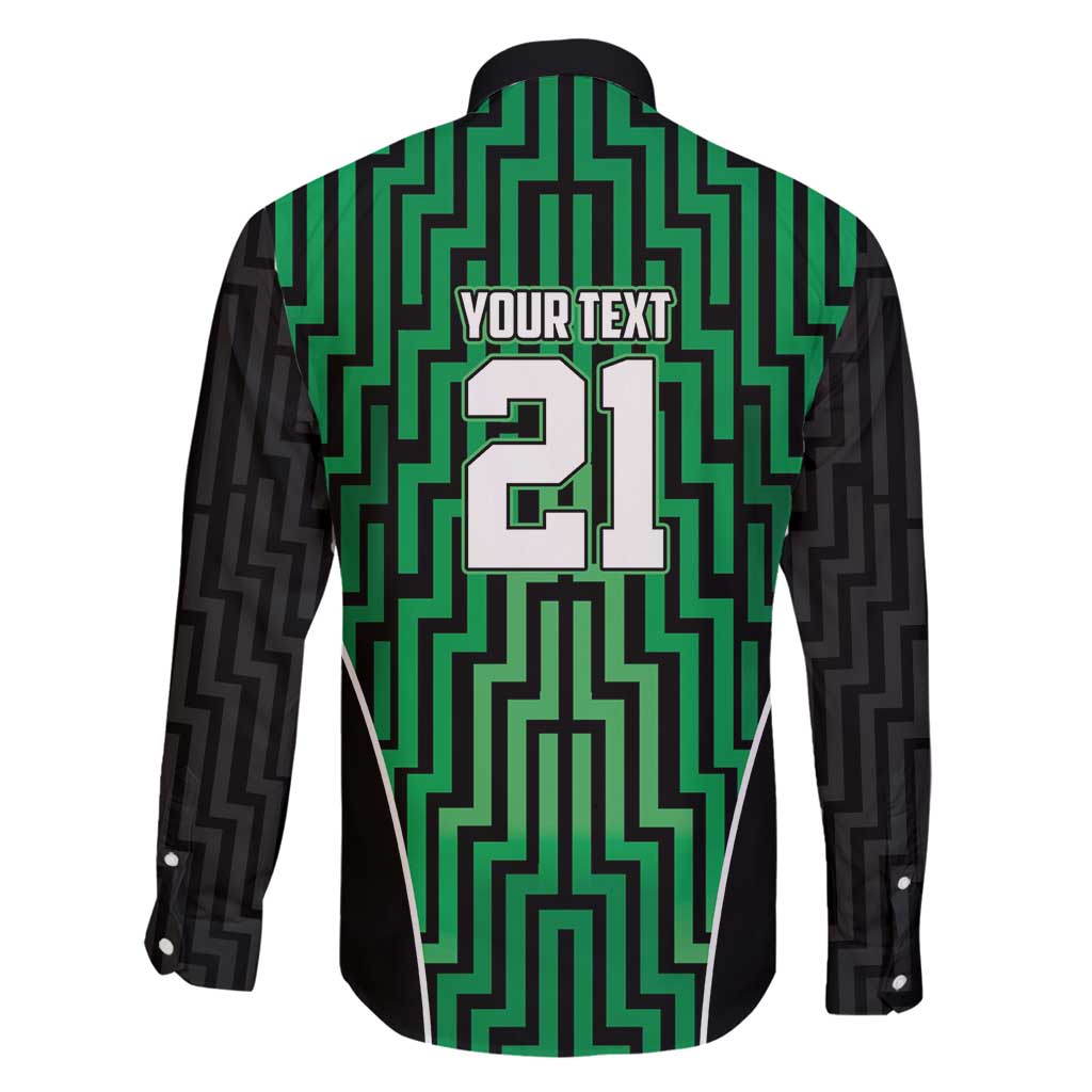 Custom Basketball New Zealand Family Matching Off Shoulder Maxi Dress and Hawaiian Shirt Green Maori Ta Moko Indigenous - Aussie Hoodie