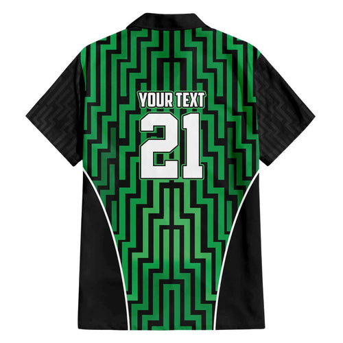 Custom Basketball New Zealand Family Matching Short Sleeve Bodycon Dress and Hawaiian Shirt Green Maori Ta Moko Indigenous - Aussie Hoodie