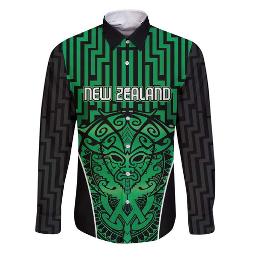 Custom Basketball New Zealand Family Matching Short Sleeve Bodycon Dress and Hawaiian Shirt Green Maori Ta Moko Indigenous - Aussie Hoodie