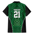 Custom Basketball New Zealand Family Matching Summer Maxi Dress and Hawaiian Shirt Green Maori Ta Moko Indigenous - Aussie Hoodie