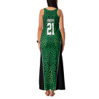 Custom Basketball New Zealand Family Matching Tank Maxi Dress and Hawaiian Shirt Green Maori Ta Moko Indigenous - Aussie Hoodie