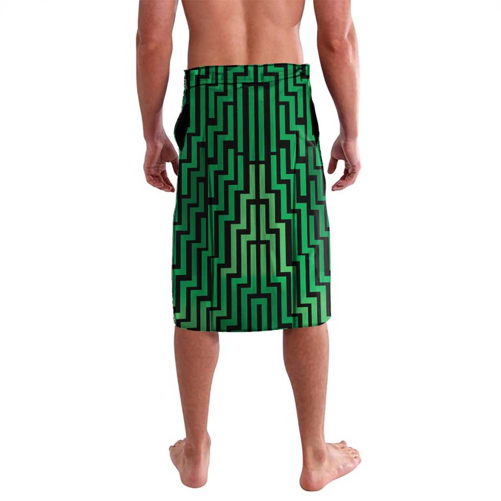 Custom Basketball New Zealand Lavalava Green Maori Ta Moko Indigenous - Aussie Hoodie
