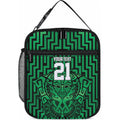 Custom Basketball New Zealand Lunch Bag Green Maori Ta Moko Indigenous