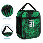 Custom Basketball New Zealand Lunch Bag Green Maori Ta Moko Indigenous