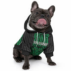 Custom Basketball New Zealand Pet Hoodie Green Maori Ta Moko Indigenous