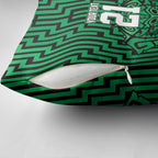 Custom Basketball New Zealand Pillow Cover Green Maori Ta Moko Indigenous - Aussie Hoodie