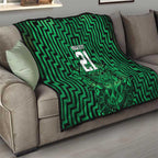Custom Basketball New Zealand Quilt Green Maori Ta Moko Indigenous - Aussie Hoodie