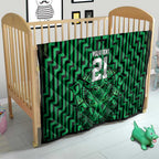 Custom Basketball New Zealand Quilt Green Maori Ta Moko Indigenous - Aussie Hoodie