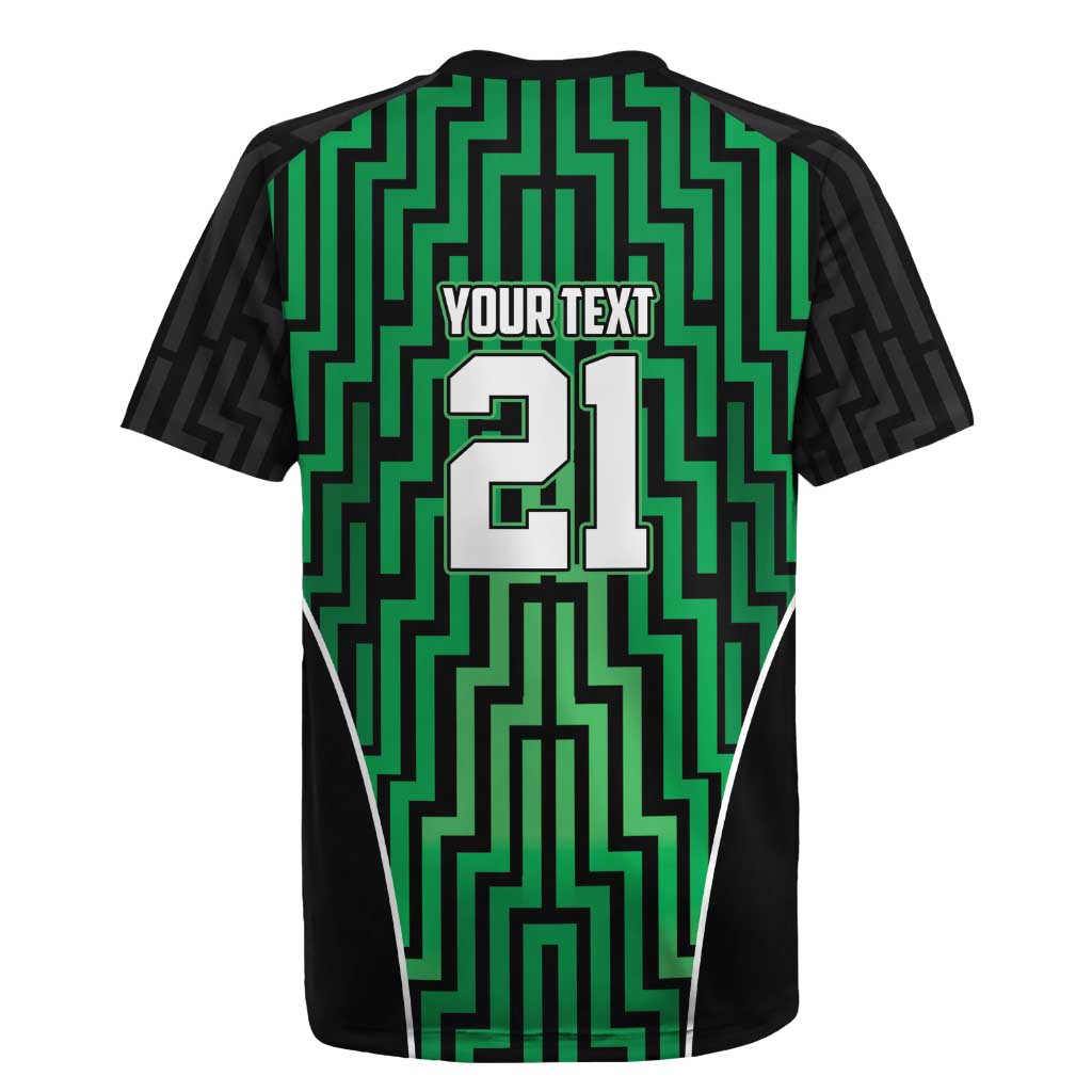 Custom Basketball New Zealand Rugby Jersey Green Maori Ta Moko Indigenous - Aussie Hoodie
