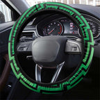 Basketball New Zealand Steering Wheel Cover Green Maori Ta Moko Indigenous - Aussie Hoodie