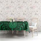 Custom Basketball New Zealand Tablecloth Green Maori Ta Moko Indigenous - Aussie Hoodie