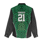 Custom Basketball New Zealand Women Casual Shirt Green Maori Ta Moko Indigenous - Aussie Hoodie