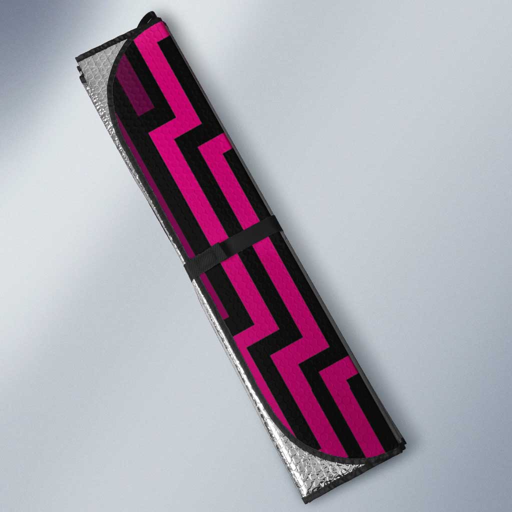 Custom Basketball New Zealand Auto Sun Shade Pink Maori Ta Moko Indigenous - Aussie Hoodie