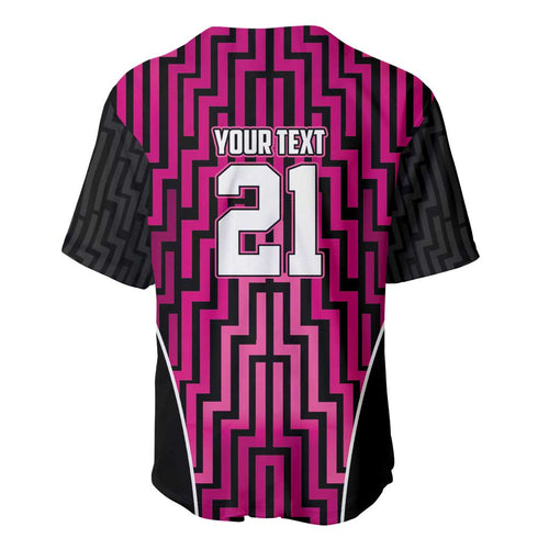 Custom Basketball New Zealand Baseball Jersey Pink Maori Ta Moko Indigenous - Aussie Hoodie