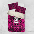 Custom Basketball New Zealand Bedding Set Pink Maori Ta Moko Indigenous - Aussie Hoodie